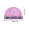 Unique Bargains Kid's Polyester Cartoon Mermaid Swim Cap Pink 1 Pc - 4 of 4