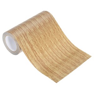 Unique Bargains Self-Adhesive Realistic Patch Wood Grain Repair Tape - 1 of 4