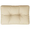vidaXL Pallet Cushion Beige 23.6"x15.7"x4.7" Fabric - 2 of 4