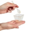 Blue Panda 200-Pack Gold Glitter Square Dessert Cups with Spoons, 100 Disposable Mini Dessert Shooter Cups with 100 Spoons for Appetizers, 2 oz - 3 of 4