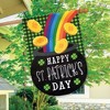 Lucky Pot St. Patrick's Day Burlap House Flag Gold Rainbow 28" x 40" Briarwood Lane - 4 of 4