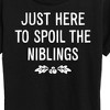 Women's - Instant Message - Just Here To Spoil The Niblings Christmas Short Sleeve Graphic T-Shirt - 2 of 4