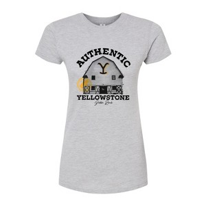 Women's - Yellowstone - Yellowstone Barn Dutton Ranch Fitted Graphic T-Shirt - 1 of 4