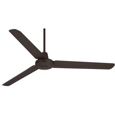 60" Casa Vieja Modern Industrial Indoor Outdoor Ceiling Fan Remote Control Oil Rubbed Bronze Damp Rated for Patio Porch