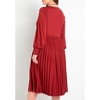 ELOQUII Women's Plus Size Knot Front Pleated Skirt Dress - 4 of 4