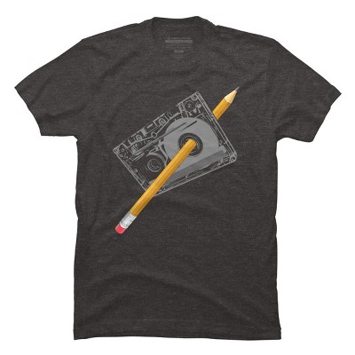 Men's Design By Humans Old School Tape Rewind By clingcling T-Shirt