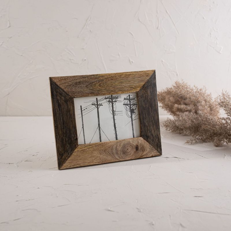 Two Tone 5X7 Natural Wood Photo Frame - Foreside Home & Garden, 2 of 8
