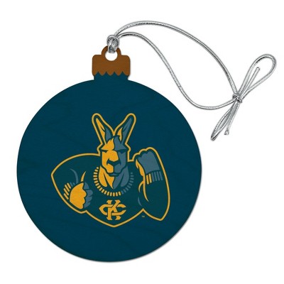 University of Missouri - Kansas City Primary Logo Wood Christmas Tree Holiday Ornament