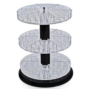 Azar Displays Three Tier Revolving Display 13.5"H x 11"Dia. - round slot 1"dia - 1 of 4