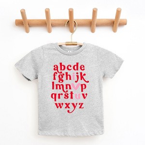 The Juniper Shop Vday Alphabet Toddler Short Sleeve Tee - 1 of 2
