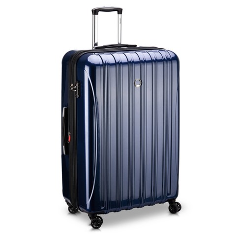 Delsey Paris Aero Expandable Hardside Large Checked Spinner Upright Suitcase Blue Target