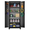 SUXXAN 73''H Garage Storage Cabinet With Wheels,steel Cabinets With 2 Doors And 4 Adjustable Shelves For Home Office, Assembly Required - 3 of 4