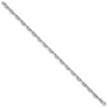 Black Bow Jewelry 14k White Gold 5mm Fancy Anchor Link Chain Bracelet - 2 of 4
