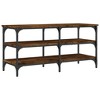 vidaXL Shoe Bench Smoked Oak 39.4 in.x15.2 in.x19.3 in. Engineered Wood - 2 of 4