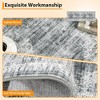 Machine Washable Area Rug for Bedroom Foldable Ultra Thin Low Pile Carpet Non Slip Indoor Floor Cover - 4 of 4