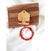 Michelle Marie Boutique's Red Agate Jewelry Set, Wrap Bracelet & Hoop Earrings - 2 of 3