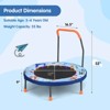 Infans 36" Foldable Kid Trampoline w/ 20 LED Lights Foam Handlebar Padded Safety Cover - 2 of 4
