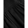 Women's Tiered Denim Maxi Skirt - High Waisted Button Down Long Jean Skirt Black - 3 of 4