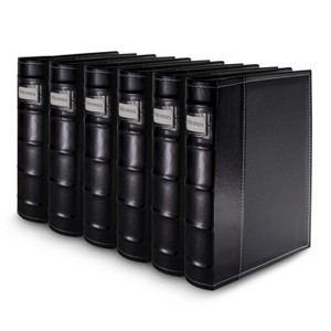 Bellagio-Italia CD/DVD Storage Binder - Black - Leather - 144-Disc Capacity - 1 of 4