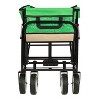Racxily Collapsible Foldable Wagon Cart with Strapping System, Beach Utility Wagon Grocery Carts, for Shopping Sports Gardeing Fishing Supports 225lbs - 4 of 4