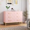 Dresser for Bedroom with 6 Drawers, Wood Chest of Drawers - 2 of 4