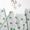 Bacati - Stars Green Ikat Muslin 100 percent Cotton Universal Baby US Standard Crib or Toddler Bed Fitted Sheet - 2 of 4