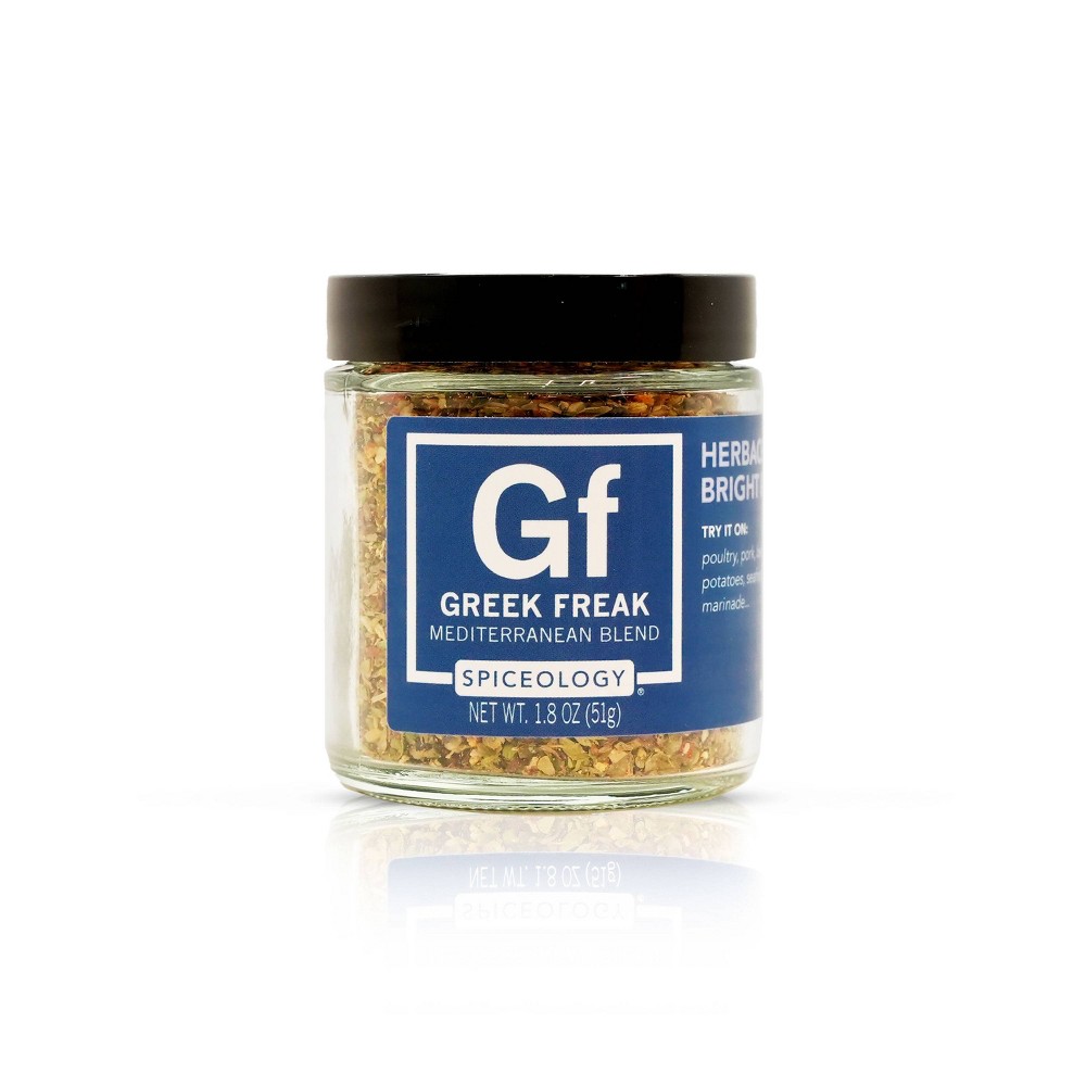 Spiceology Greek Freak Mediterranean Blend - 1.8oz: SQF Certified, Garlic & Rosemary