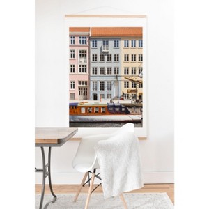 Ninasclicks Copenhagen Pastel Nyhavn houses and boat Art Print and Hanger - Society6 - 1 of 2