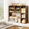 Tangkula Desktop Bookshelf Countertop Storage Hutch with 7 Cubes & 3 Adjustable Shelves Desk Organizer for Computer Desk - 4 of 4