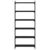 vidaXL Bookcase Storage Bookshelf Display Book Cabinet Black Engineered Wood - Black 31.5" 74" - 4 of 4