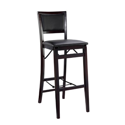 folding bar stool with back