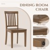 Set of 2 Wooden Windsor Dining Chairs with Spindle High Back, Farmhouse Side Chairs for Kitchen or Dining Room - 4 of 4