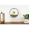 Melrose Wood Circle Shelf in Metal Frame 17.5"D - 3 of 3