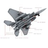 Wange Bricks: Military MOC F-15 Eagle Fighter Plane Aircraft Brick Toy - 4 of 4