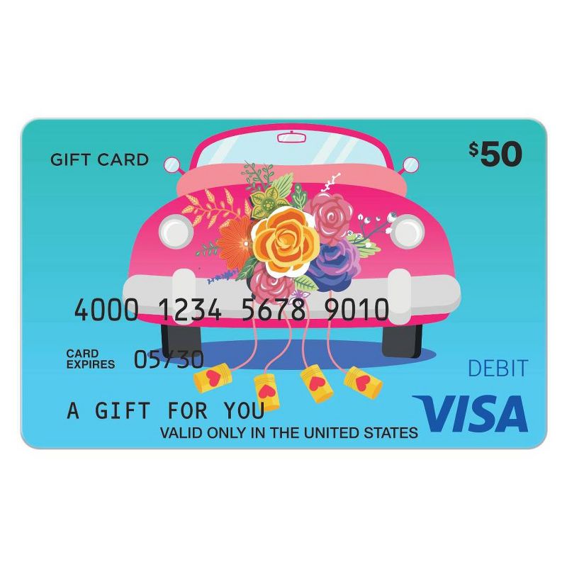 Visa Wedding Gift Card - $50 + $5 Fee, 1 of 3