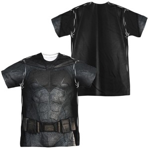 Popfunk Justice League Movie Batman Uniform Front-Back Print Adult Sublimated Costume T-Shirt - 1 of 4