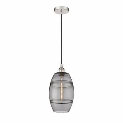 Vaz - 1 Light Cord Hung Mini Pendant In Industrial Style-9.88 Inches Tall and 8 Inches Wide