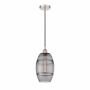 Vaz - 1 Light Cord Hung Mini Pendant In Industrial Style-9.88 Inches Tall and 8 Inches Wide - 1 of 1