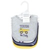 Hudson Baby Infant Boy Cotton Bibs, Construction, One Size - image 2 of 4