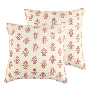 Khotan Red Euro Sham Set of 2 - Levtex Home - 1 of 3