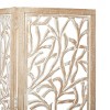 Modern Farmhouse Mdf Room Divider Screen Brown - Olivia & May: Indoor 4-Panel Partition, No Assembly Required - 4 of 4