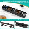 YIGII SOYO 22" Adjustable Pot Racks,Pull Out Pot and Pan Organizer with 7 Hooks,Expandable Utility Kitchen Cabinet for Hanging - 4 of 4