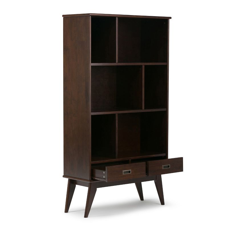 Tierney Solid Hardwood Mid Century Wide Bookcase and Storage Unit - Wyndenhall, 4 of 8