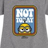 Girls' - Despicable Me Minions - Not Today Graphic Short Sleeve Fleece Dress - 2 of 4