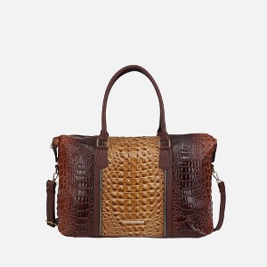 MKF Collection Raven Faux Crocodile-Embossed Women’s Duffle Bag by Mia K - 1 of 2