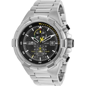 Invicta 28108 Men's Aviator Black Dial Silver Steel Bracelet Watch - 1 of 4