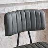 Sapphtopaz Bar Stools Set of 2, Counter Height Bar Stools with Metal Frame, Upholstery Barstools with Backrest, High Chair for Kitchen Island - 4 of 4