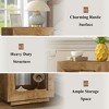 Wooden Square Side Table/End Table Storage Nightstand for Bedroom and Living Room 25.6"H*23.62"L*15.75"D - 3 of 4