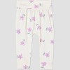 Carter's Just One You® Baby Girls' 2pc Comfy Soft Floral Top & Bottom Set - Ivory/Pink - 2 of 4