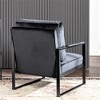 NicBex PU Leather/Microfiber/Velvet Accent Chair with Metal Frame,Mid Century Arm Chair with Cushion for Bedroom,Reading Room - 4 of 4